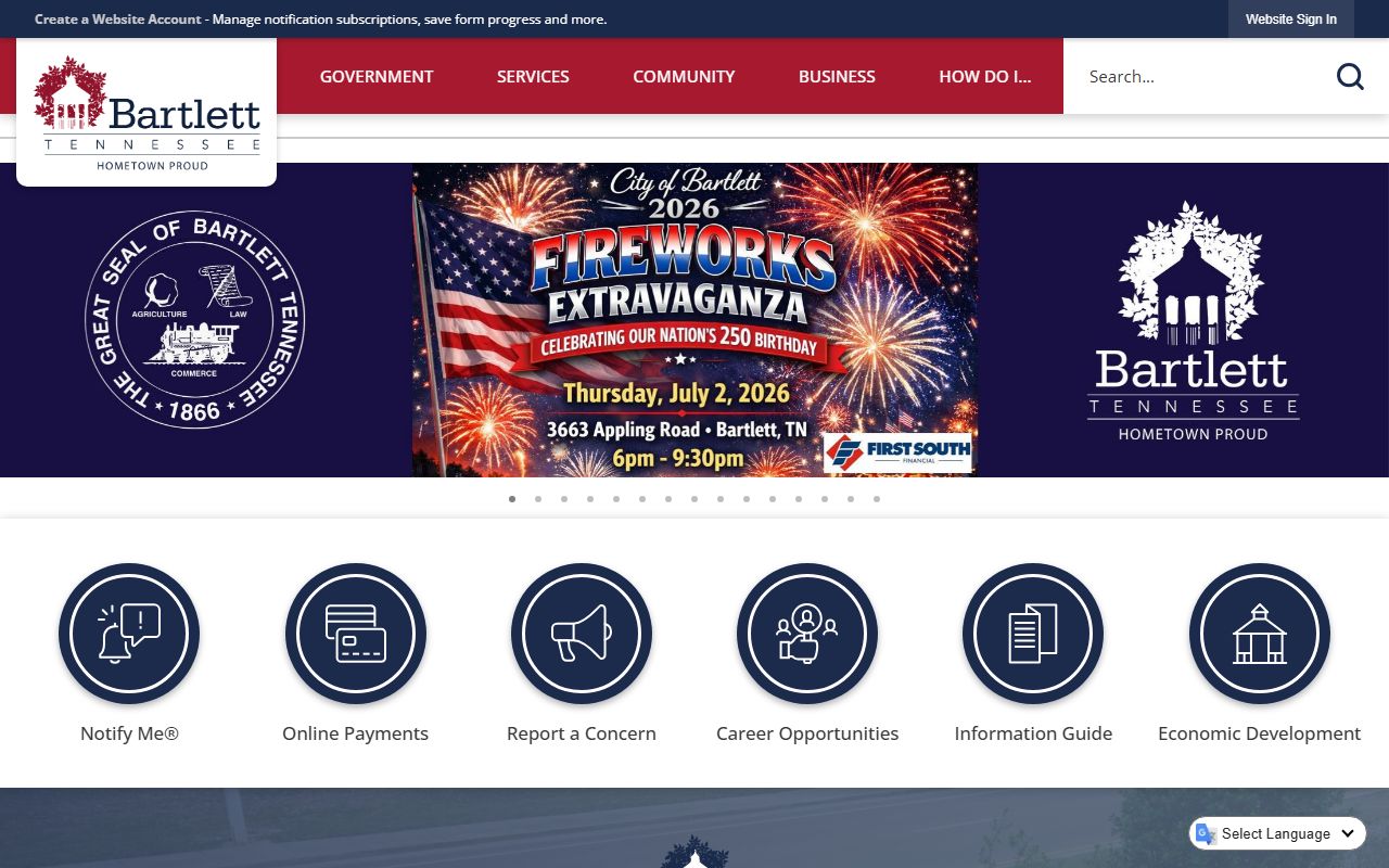 Bartlett Criminal History city government source