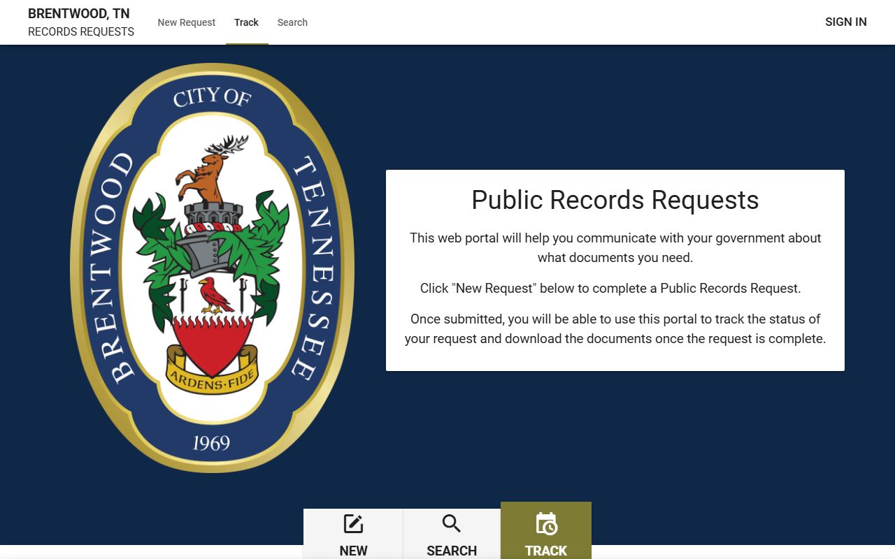 Brentwood Criminal History public records portal