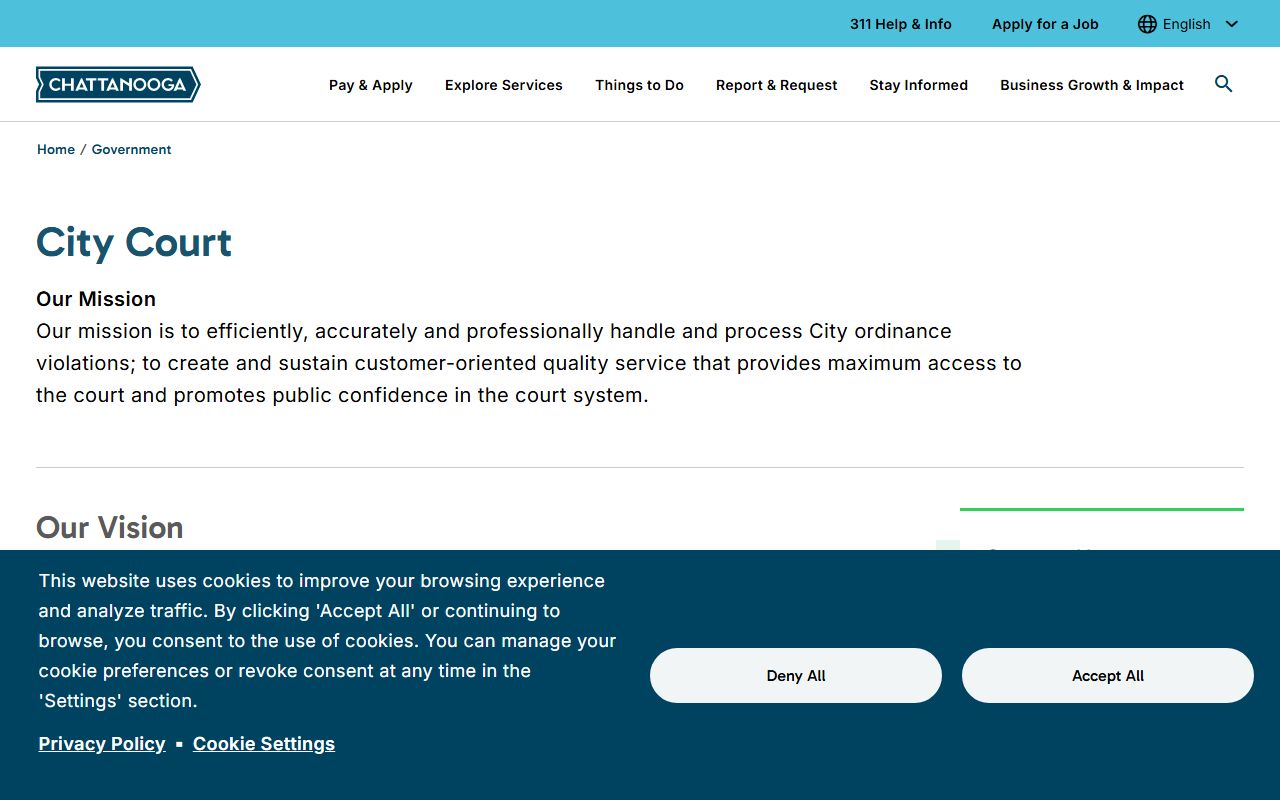 Chattanooga criminal history and city court records