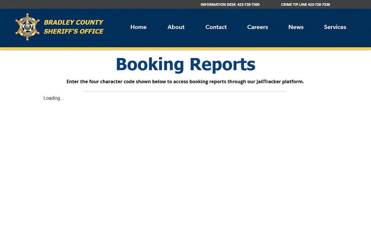 Bradley County Criminal History JailTracker source