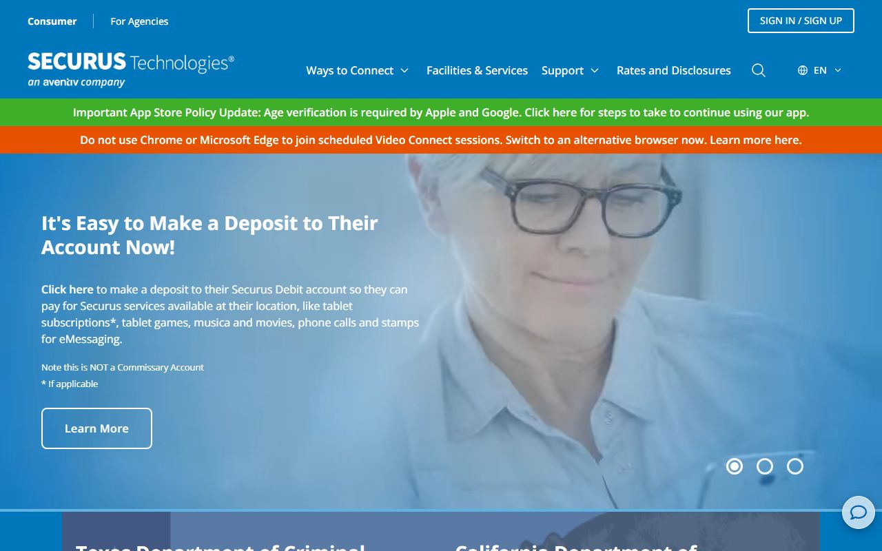 Carter County Criminal History Securus visitation