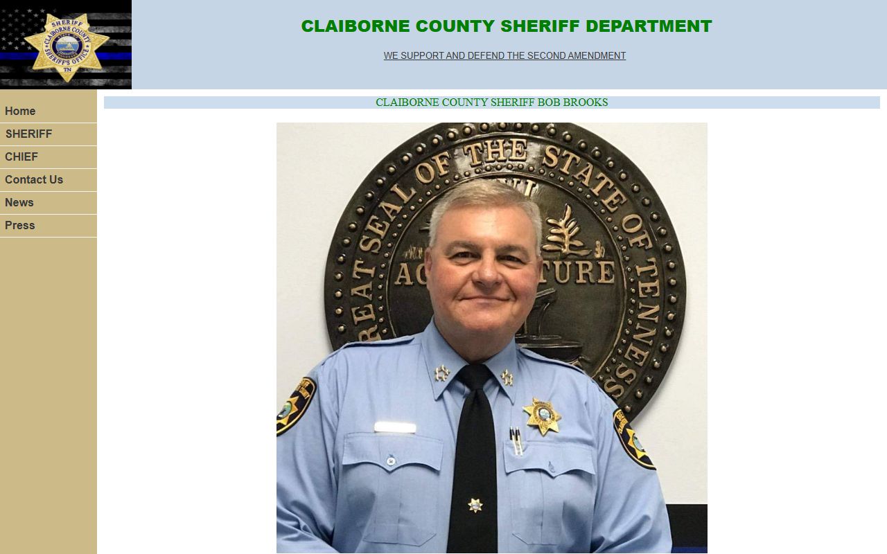 Claiborne County Criminal History sheriff office
