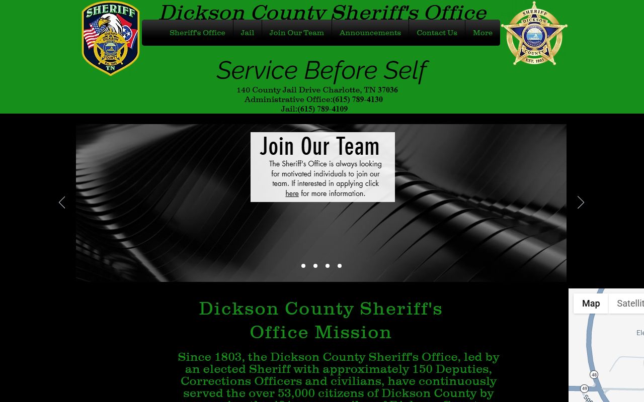Dickson County Criminal History sheriff records source