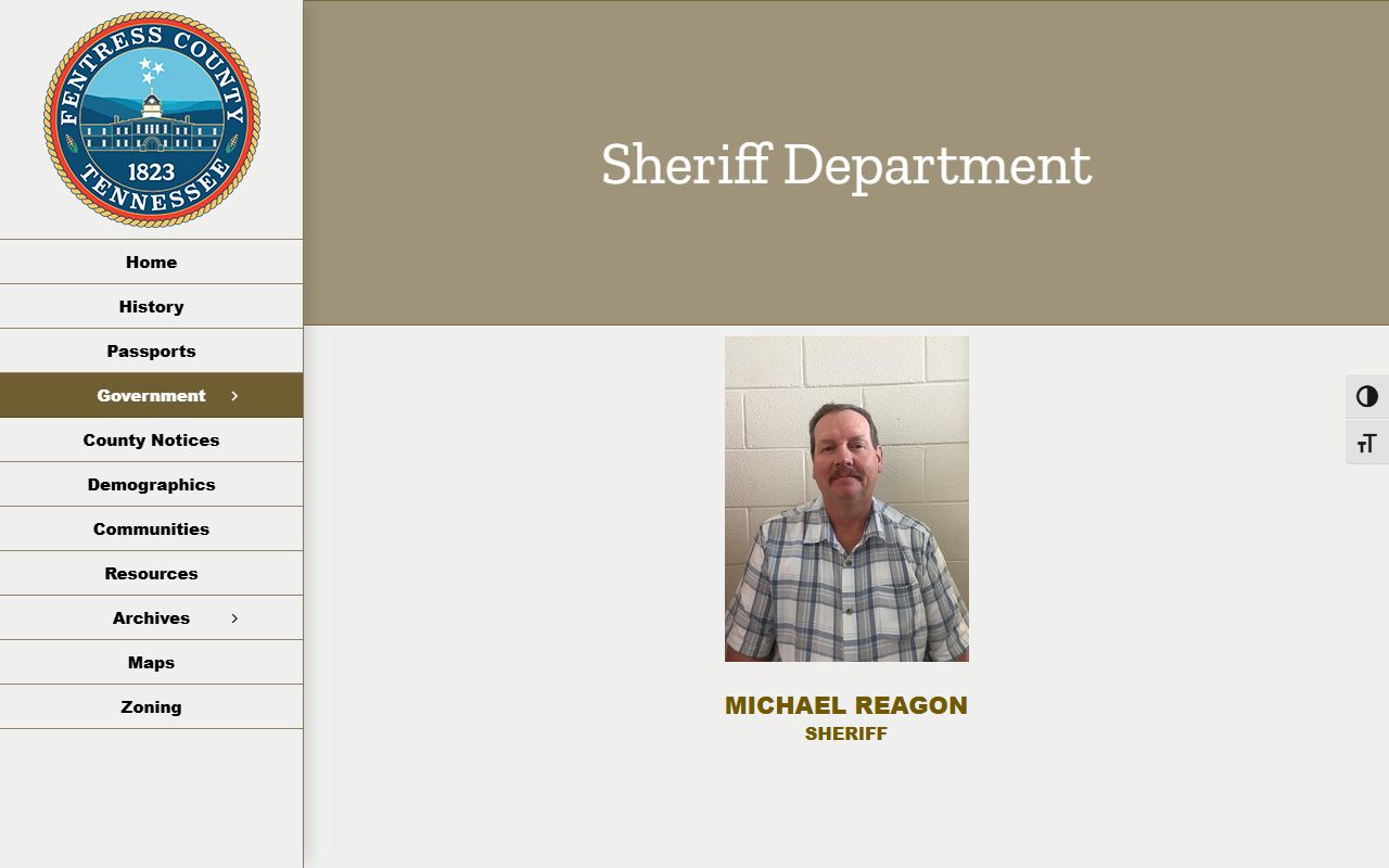 Fentress County Criminal History sheriff office resources