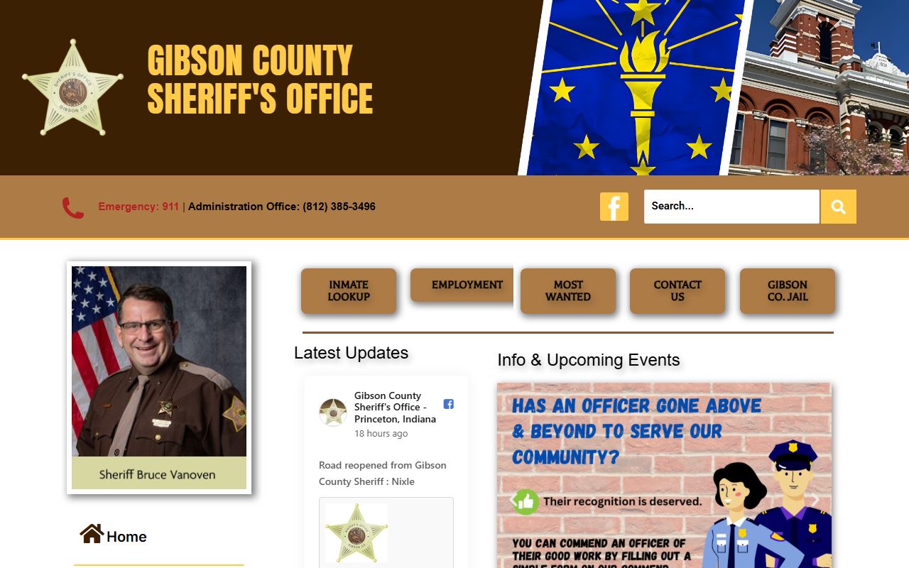 Gibson County Criminal History inmate lookup