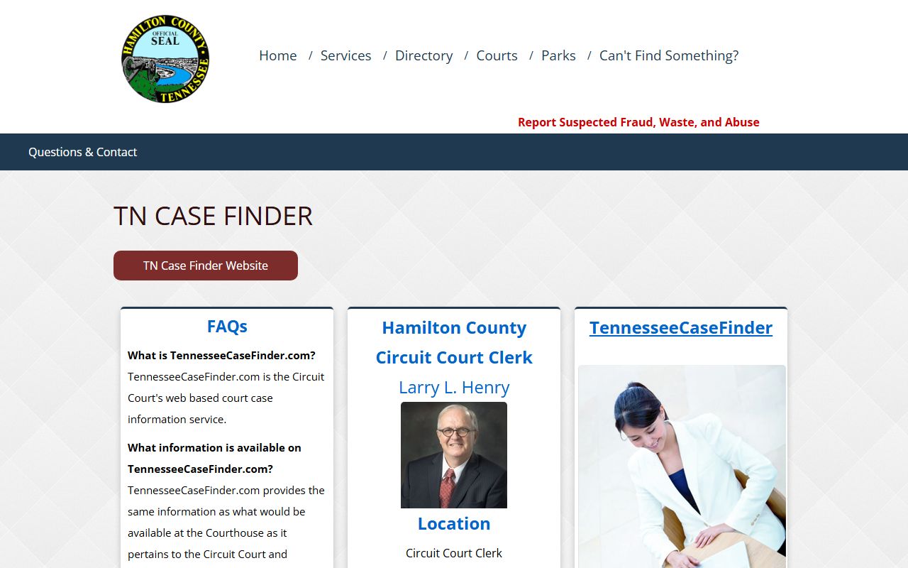 Hamilton County Criminal History circuit court search