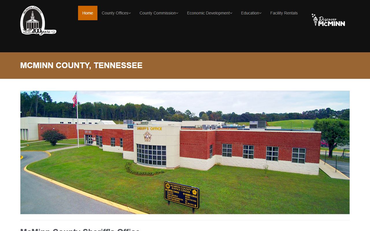 McMinn County Criminal History sheriff office resources