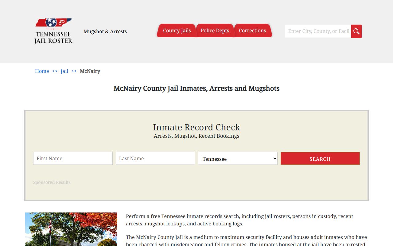 McNairy County Criminal History jail source