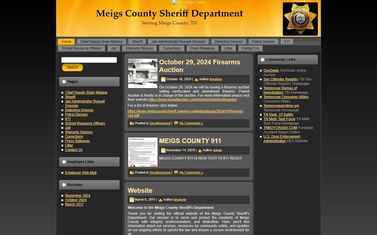 Meigs County Criminal History sheriff source