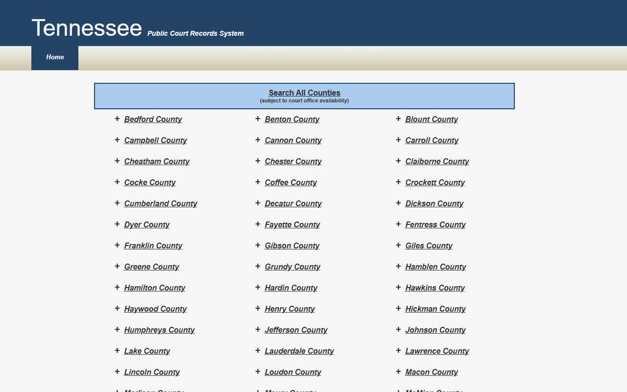 Morgan County Criminal History court records source