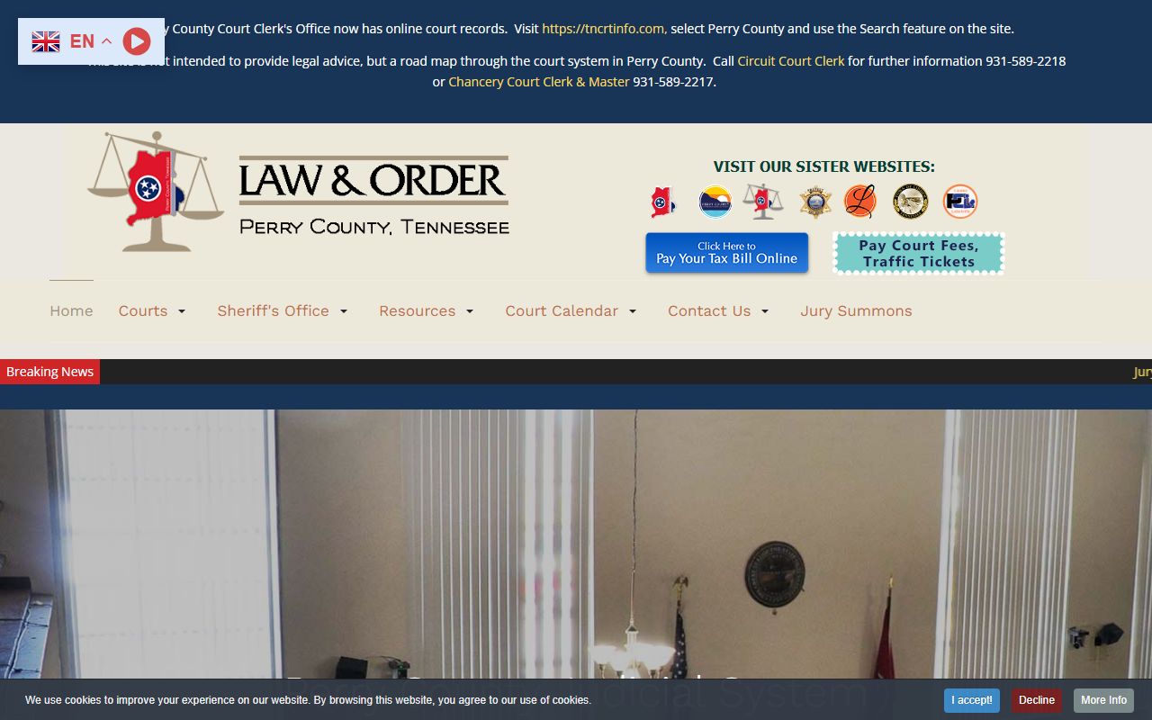 Perry County criminal history courts source