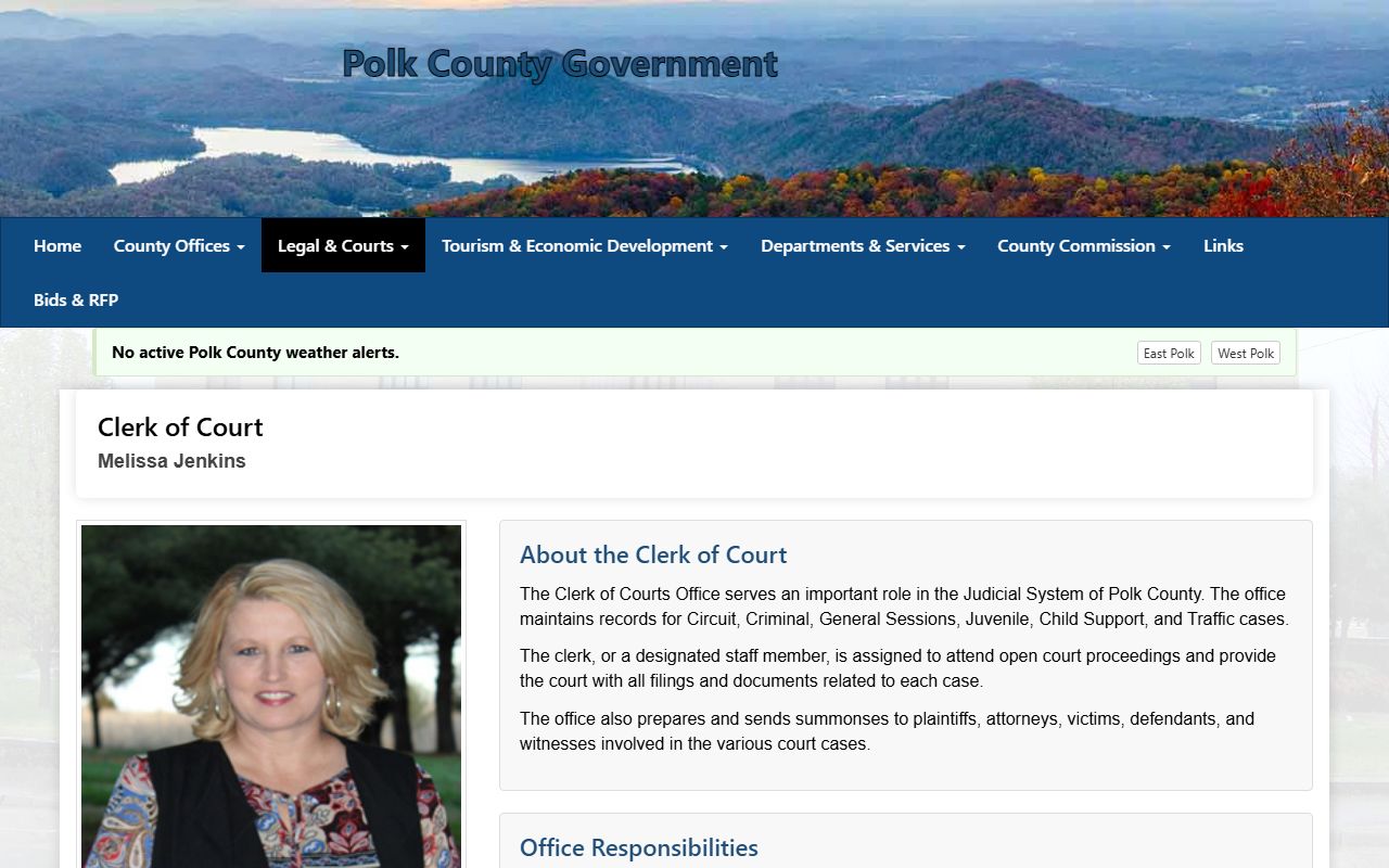 Polk County Criminal History county government resources