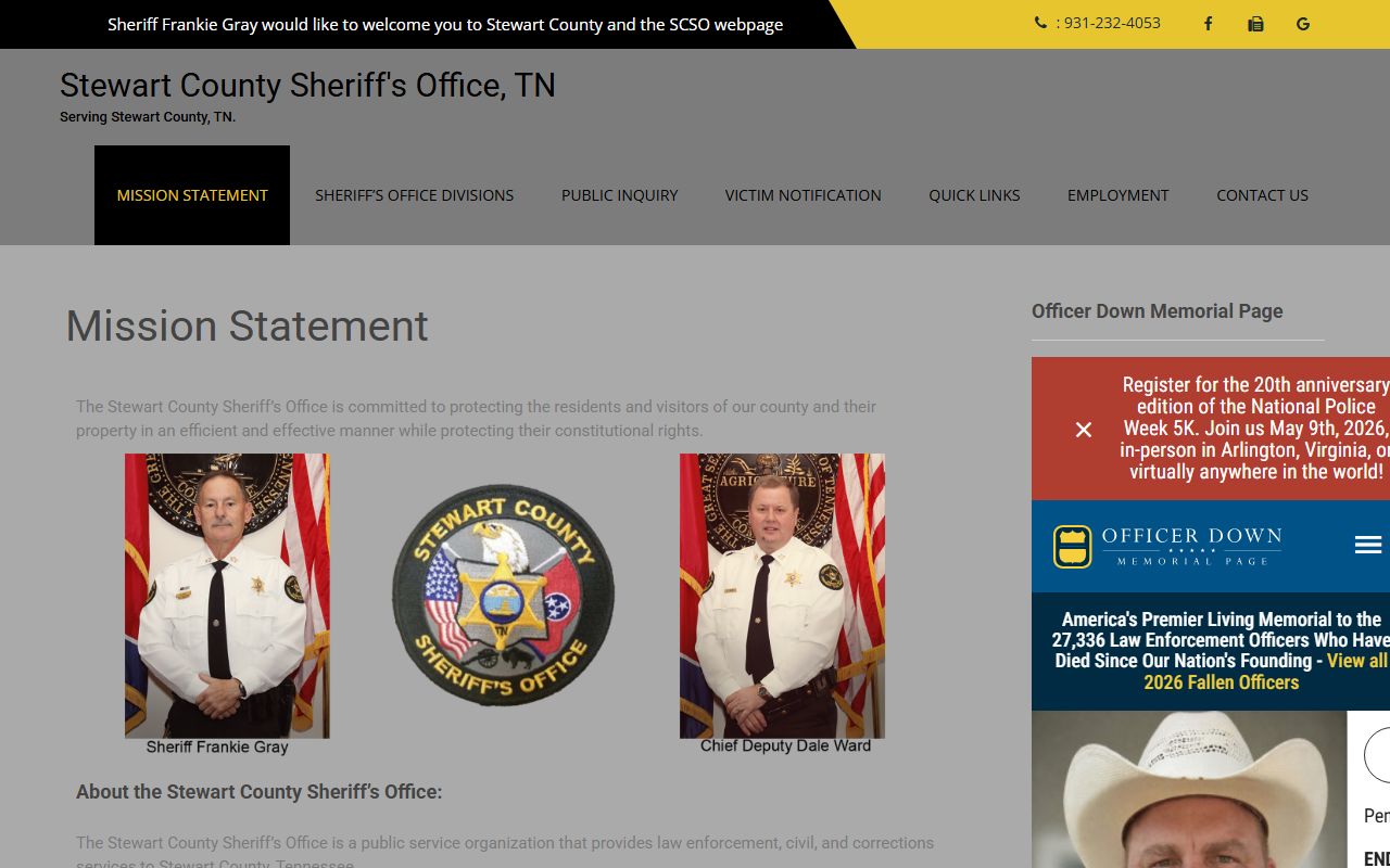 Stewart County Criminal History sheriff source