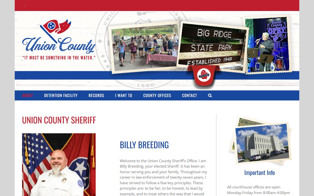Union County Criminal History sheriff resources
