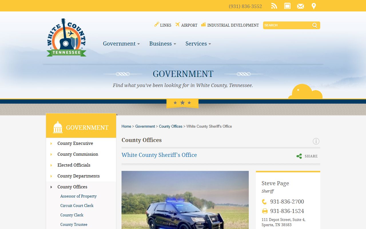 White County Criminal History sheriff resources